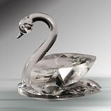 Crystal Swan (Small) Figurine, 1.875 Inches, Handcrafted