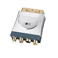 Clicktronic HC 006 Scart Adapter (3x Cinch (A/V) mit S-VHS, vergoldete Kontakte)