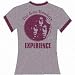 Jimi Hendrix 'Three Faces' Women's / Juniors jersey 'eggplant' ringer t-shirt