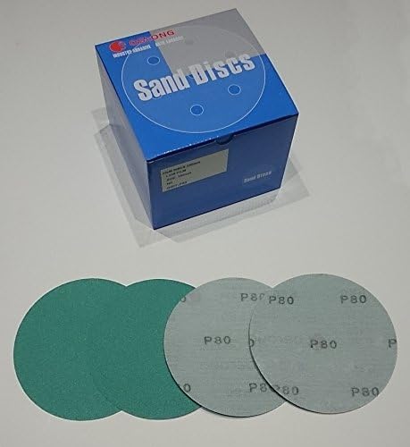 OslongGreen Film 6-Inch Hook and Loop Sanding Disks 10-Pack grits 40-3000 (P1000)