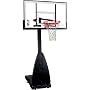 Spalding 68454 Portable Basketball Hoop with 54 Inch Glass Backboard
