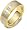7.5mm 3 Princess Cut Diamond Titanium & 18 Karat Yellow Gold Wedding Band Ring - 6.25