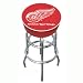 Trademark NHL Detroit Redwings Padded Bar Stool