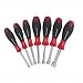 Wiha 34391 7-Piece Hollow Shaft Metric Sizes Nut Driver Set with Soft Finish