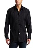 Robert Graham Mens Garifuna Button-down Shirt, Black, Small