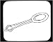 Mouse Pad with black and white, spoon, silverware, cutlery, China, container, Asia