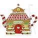 Festive Gingerbread House Teapot for Christmas/Holiday Tea