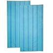Beach Basics Stripe Towel 2-pk. - Turquoise