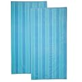 Beach Basics Stripe Towel 2-pk. - Turquoise