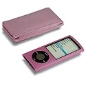 New 5th Generation Nano Pink Flip Case & Pink Silicone Cover With Screen Protector For the New Apple iPod 5G Nano with Camera (Sep 2009) 8GB & 16GB