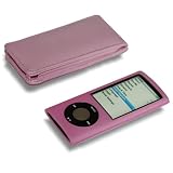 New 5th Generation Nano Pink Flip Case & Pink Silicone Cover With Screen Protector For the New Apple iPod 5G Nano with Camera (Sep 2009) 8GB & 16GB