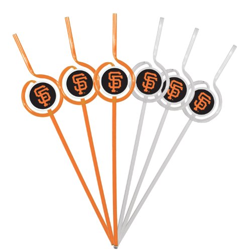 MLB San Francisco Giants Six Pack Team Sip Sport Straws