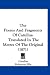 The Poems and Fragments of Catullus: Translated in the Metres of the Original (1871)