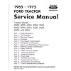 1965-1975 FORD TRACTOR 2000-7000 Service Manual Book