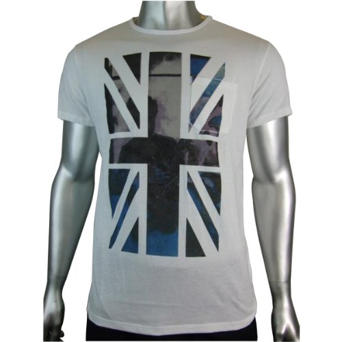 Mens Ben Sherman Mod Union Jack Graphic T-Shirt Tee XL