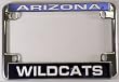 University of Arizona Wildcats Chrome Motorcycle RV License Plate Frame