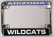 University of Arizona Wildcats Chrome Motorcycle RV License Plate Frame