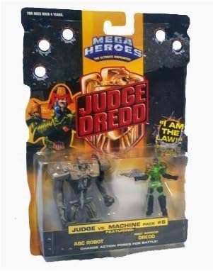 Mega Heroes Judge Dredd Judge vs Machine Pack #6 Action Figure 2-Pack by Mega Heroes