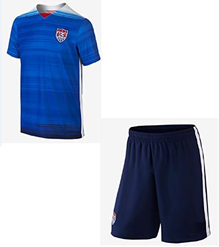 USA Men's Away Jersey 2015, Blue/White/Red (Small)