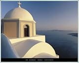 Poster Art Print framed: Ch. Hermes - Thira, Santorini (20 x 16 inches)