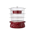 Biggest Loser 3 Tier 12.4 Quart Steamer & Rice Cooker in Red