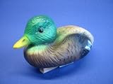 Teich Deko Schwimmente klein bunt Laenge 14 cm Gartenfigur aus Kunststoff