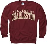 College of Charleston Cougars Maroon Arch Crewneck Sweatshirt
