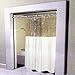 Ivory WINDOW vinyl CLEAR TOP SHOWER CURTAIN 72 x 84 NEW