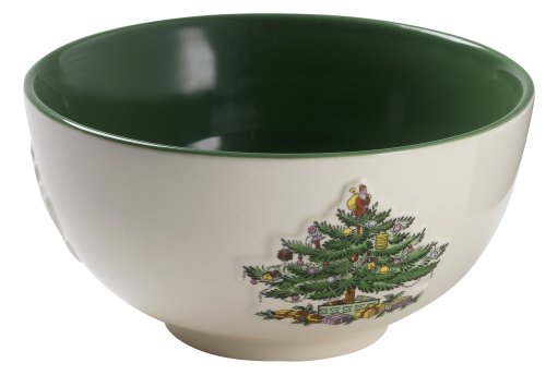 Spode Christmas Tree Color Glaze Bowl 6- 1/2 inch