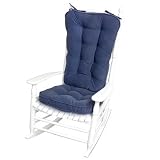 Jumbo Rocking Chair Cushion Set Hyatt Fabric in Denim