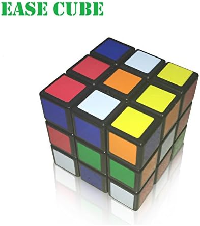 Ease Cube- Faster Solving Time - Best 3x3 Rubik's Speed Cube with Negligible Friction Design for Smoother Turning - No Stickers - Sturdy Build
