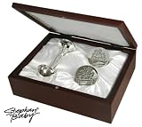 Silver Rattle & Memory Set in Rosewood