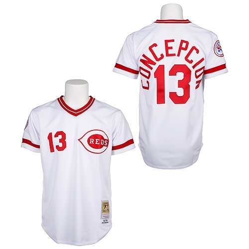 Cincinnati Reds Authentic 1976 Dave Concepcion Home Jersey by Mitchell & Ness