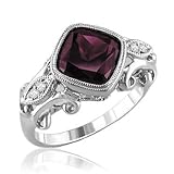 Garnet and Diamond Ring