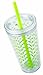 Copco Minimus 24 oz Tritan Insulated Tumbler with Removable Straw - Leak-Resistant Twist-Lock Lid, Double-Wall BPA-Free - Dishwasher Safe Travel Cup for Cold Beverages (Lime Dots)