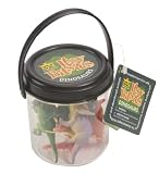 Itsy Bitsies Mini Bucket Dinosaur Playset: Set of 10 Mini Plastic Toy Dino FiguresIMAGE