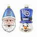 Tennessee Titans Santa Cap and Top Hat Snowman Ornaments