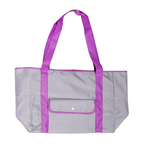 Hoxis Travel Oversize Nylon Folding Expandable Tote Gym Yoga Shoulder Handbag