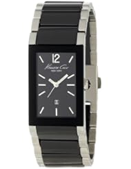 Kenneth Cole New York Womens KC4740 Classic Rectangle Tank Analog Ceramic Bezel Watch