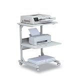 BALT Products - BALT - Dual Laser Printer Stand, 3-Shelf, 200lbs, 24 x 24 x 33, Gray - Sold As 1 Each - Designed to hold two laser printers, copiers, scanners, fax machines or any dual combination machine. - Lower wrap-lock stability panel provides additional storage for supplies. - Bottom shelf extends for easy access to printer. - Wheels roll for mobility and lock for security. -