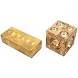 2 Brass Dapping Block Marking Anvil Jeweler Doming Tool