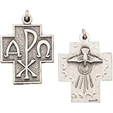 Alpha Omega Cross 14K Yellow Gold 24.50X22.00 MM