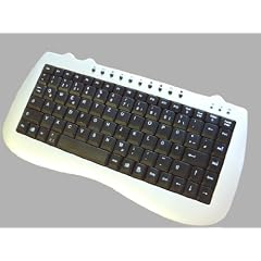 Mini-Multimedia-Tastatur schwarz-silber f�r PC Laptop Notebook
