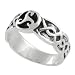 Sterling Silver Celtic Design Swirl Ring
