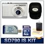 Canon Powershot SD790 IS 10MP Digital ELPH Camera - Best Selling Super-Savings Bundle