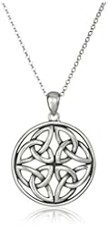 Celtic Knot Pendant Necklace, 18"