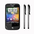HTC WILDFIRE CAPACITIVE TOUCHSCREEN STYLUS TWIN PACK - SILVER PART OF THE QUBITS ACCESSORIES RANGE