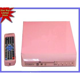Funky Pink DVD Player with remote DVD MP3 CD-R CD-RW WMA CD DHCD (Region 2)