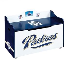 San Diego Padres Mlb Wooden Toy Chest by Guidecraft
