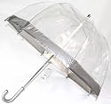 Childrens Clear dome umbrella Silver